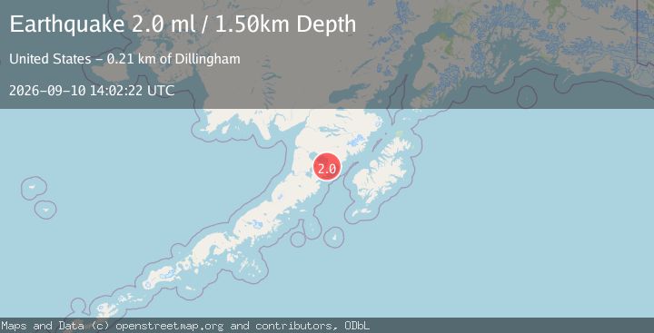 Map of 88 km ENE of Ugashik, Alaska