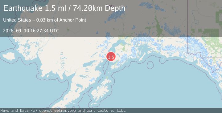 Map of 13 km W of Ninilchik, Alaska