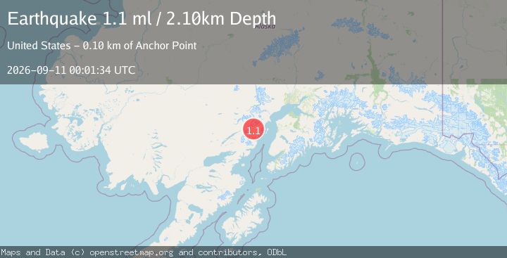 Map of 78 km NW of Ninilchik, Alaska