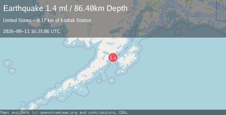 Map of 58 km W of Karluk, Alaska