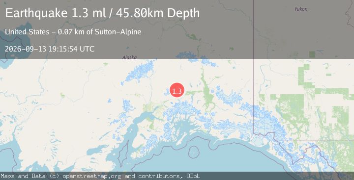 Map of 40 km N of Glacier View, Alaska
