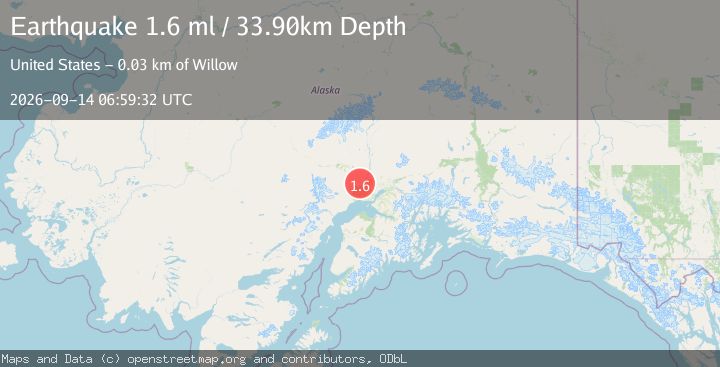 Map of 9 km N of Susitna, Alaska