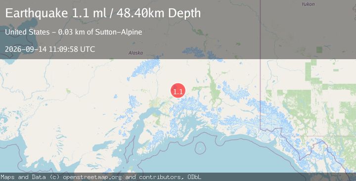 Map of 20 km NNE of Chickaloon, Alaska