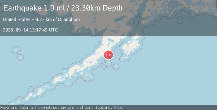 Map of 92 km SSE of Ugashik, Alaska
