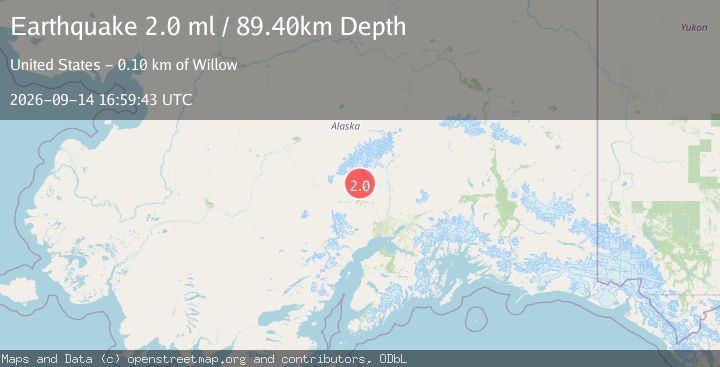 Map of 37 km WSW of Petersville, Alaska