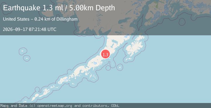 Map of 69 km SSW of Ugashik, Alaska