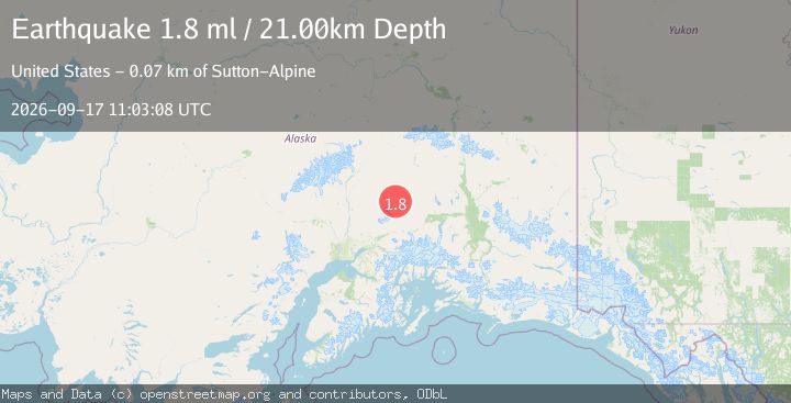 Map of 63 km N of Chickaloon, Alaska