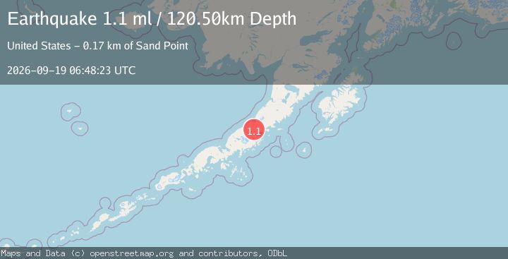 Map of 29 km NNW of Chignik Lagoon, Alaska