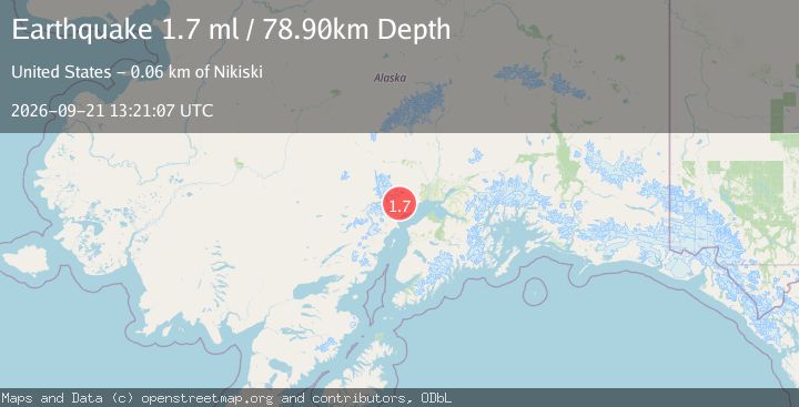 Map of 33 km WNW of Beluga, Alaska