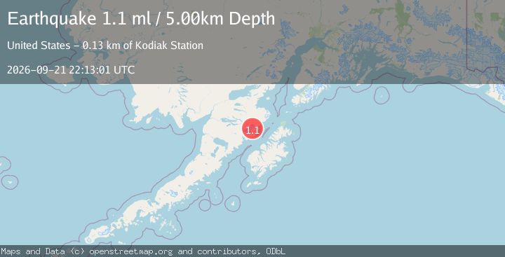 Map of 90 km N of Karluk, Alaska