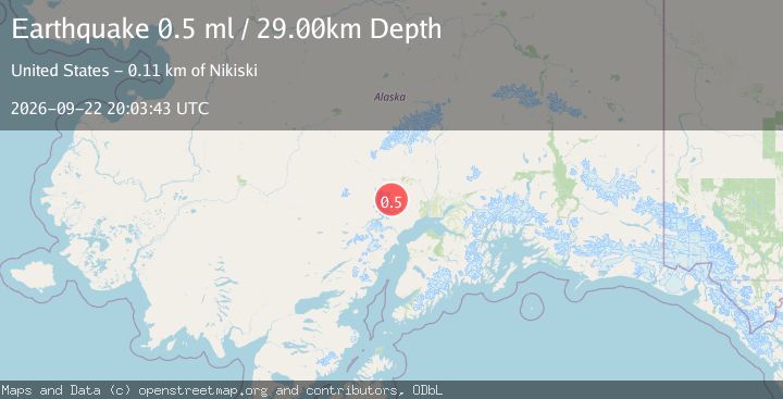 Map of 53 km SW of Skwentna, Alaska