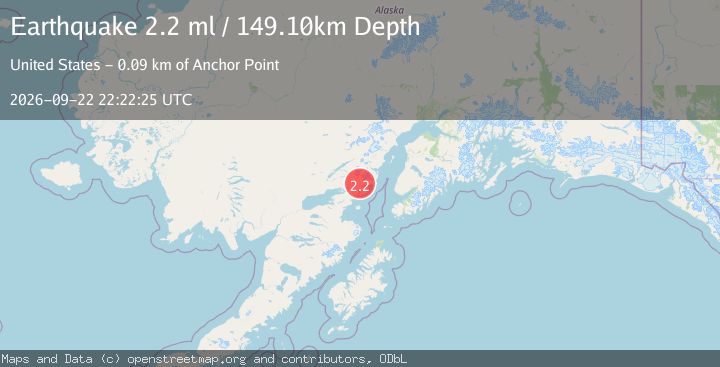 Map of 44 km ENE of Pedro Bay, Alaska