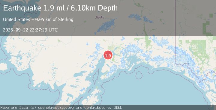 Map of 8 km WNW of Point Possession, Alaska