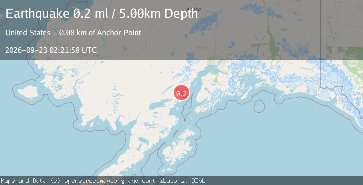 Map of 64 km ENE of Pedro Bay, Alaska