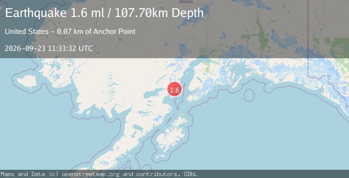 Map of 58 km E of Pedro Bay, Alaska