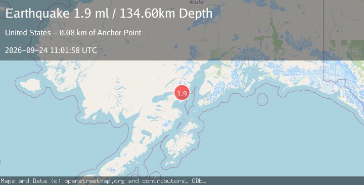 Map of 44 km E of Pedro Bay, Alaska