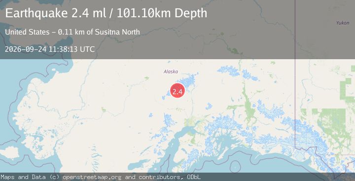 Map of 45 km NW of Petersville, Alaska
