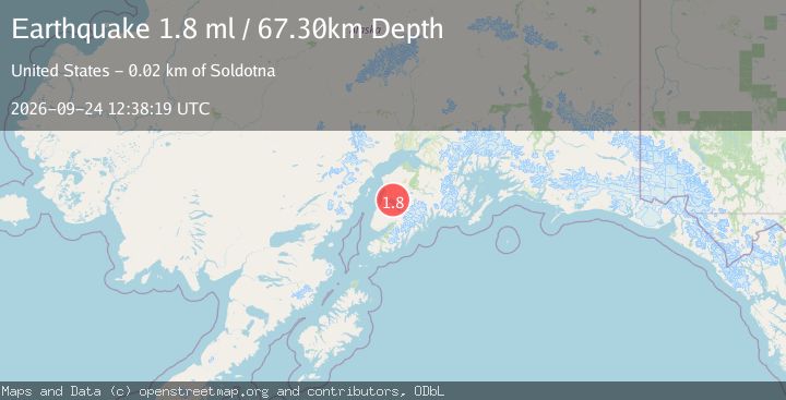 Map of 19 km ESE of Kasilof, Alaska