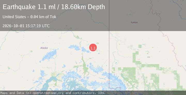 Map of 19 km SE of Dot Lake Village, Alaska