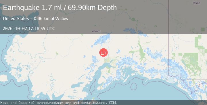 Map of 23 km E of Skwentna, Alaska
