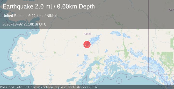 Map of 72 km W of Petersville, Alaska