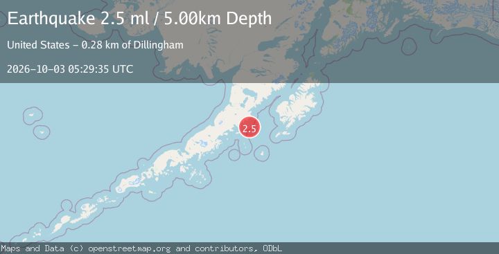 Map of 103 km SE of Ugashik, Alaska