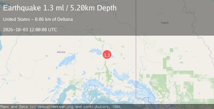 Map of 32 km NNE of Paxson, Alaska