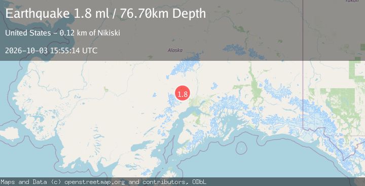 Map of 21 km S of Skwentna, Alaska