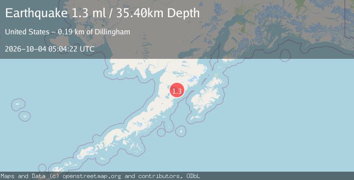 Map of 90 km ESE of Egegik, Alaska