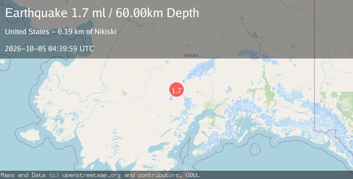 Map of 102 km W of Skwentna, Alaska