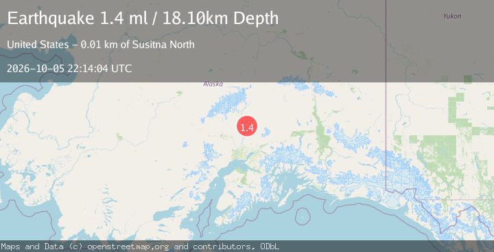 Map of 12 km N of Susitna North, Alaska