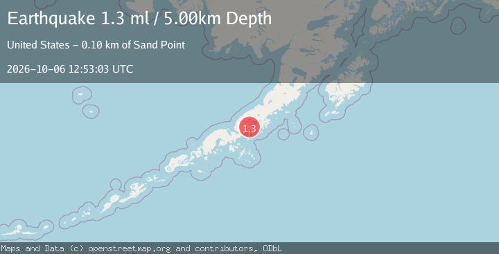 Map of 15 km NNW of Ivanof Bay, Alaska