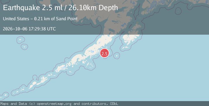 Map of 62 km ESE of Chignik, Alaska