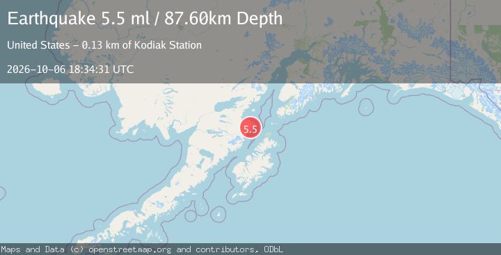 Map of 92 km NNW of Aleneva, Alaska