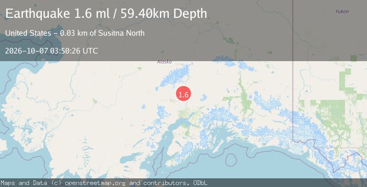 Map of 10 km WSW of Trapper Creek, Alaska
