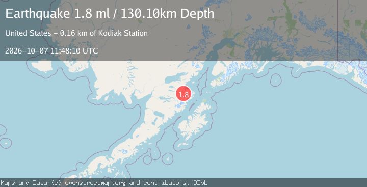 Map of 68 km SSE of Kokhanok, Alaska