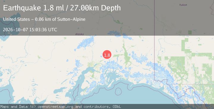 Map of 39 km NNW of Glacier View, Alaska