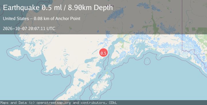Map of 73 km WNW of Happy Valley, Alaska