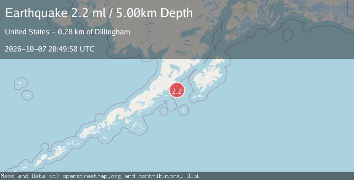 Map of 104 km SE of Ugashik, Alaska