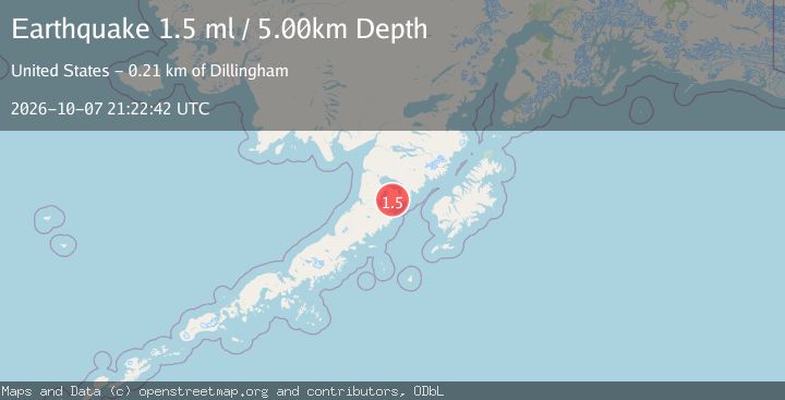 Map of 64 km E of Ugashik, Alaska