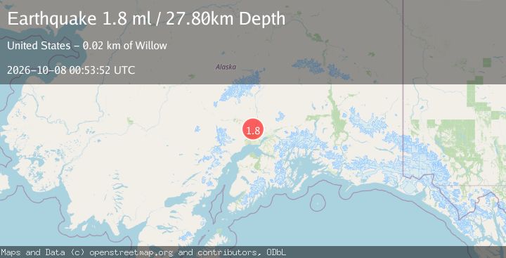 Map of 17 km W of Willow, Alaska