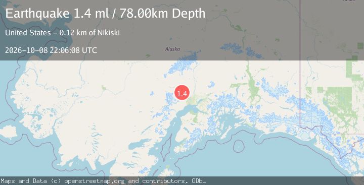 Map of 25 km SSE of Skwentna, Alaska