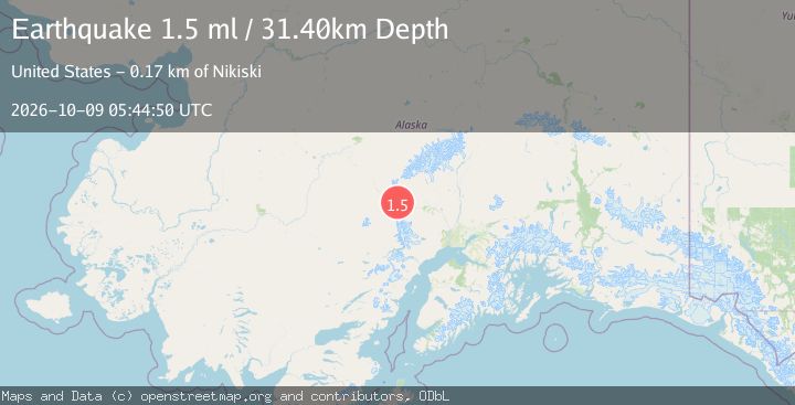 Map of 63 km W of Skwentna, Alaska