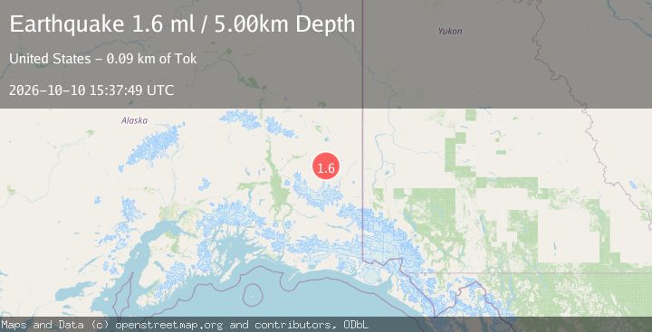 Map of 19 km NE of Nabesna, Alaska