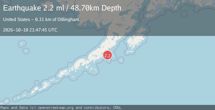 Map of 48 km E of Chignik, Alaska
