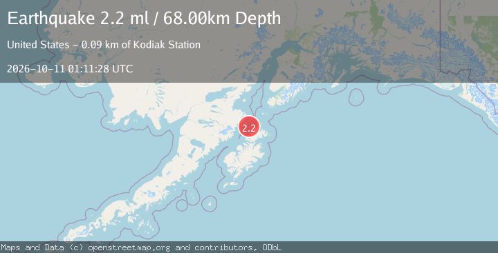Map of 52 km NNW of Aleneva, Alaska