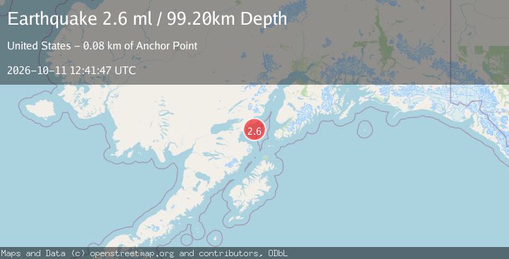 Map of 64 km SE of Pedro Bay, Alaska