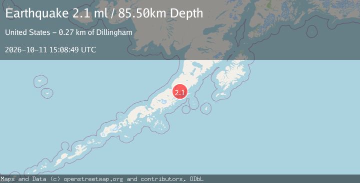 Map of 50 km NE of Chignik, Alaska