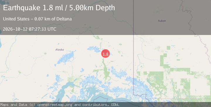 Map of 27 km NE of Paxson, Alaska