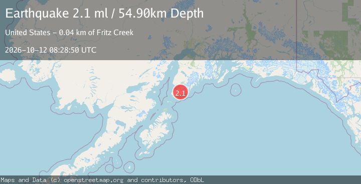 Map of 26 km SSE of Halibut Cove, Alaska